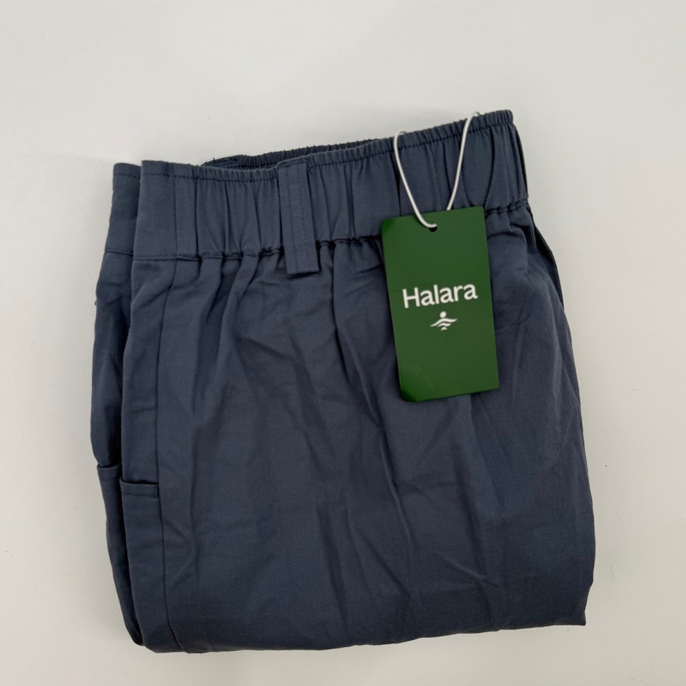 Halara Women's Pants Size L Blue Elastic Waist‎ Jogger Casual Cotton